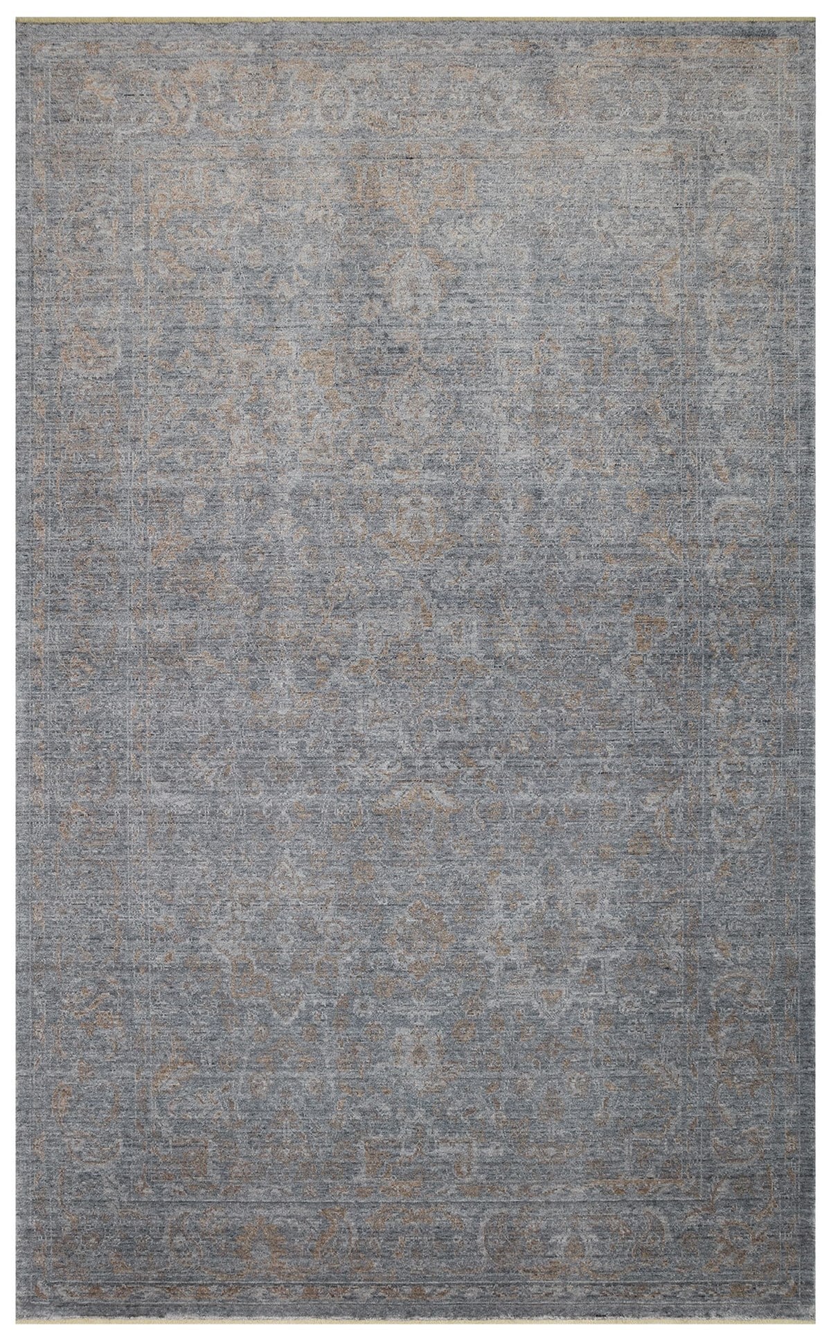 TAFTAN TF 02 D.GREY BRONZE Pakistan Overdyed Tarzı Özel Hav Vermeyen ve El Emeği ile Özel Tezgahlarda Üretilen Uşak Halısı