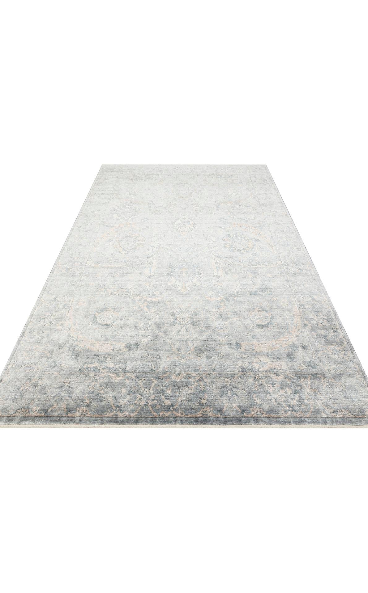TAFTAN TF 07 SKY VIZON Pakistan Overdyed Tarzı Özel Hav Vermeyen ve El Emeği ile Özel Tezgahlarda Üretilen Uşak Halısı