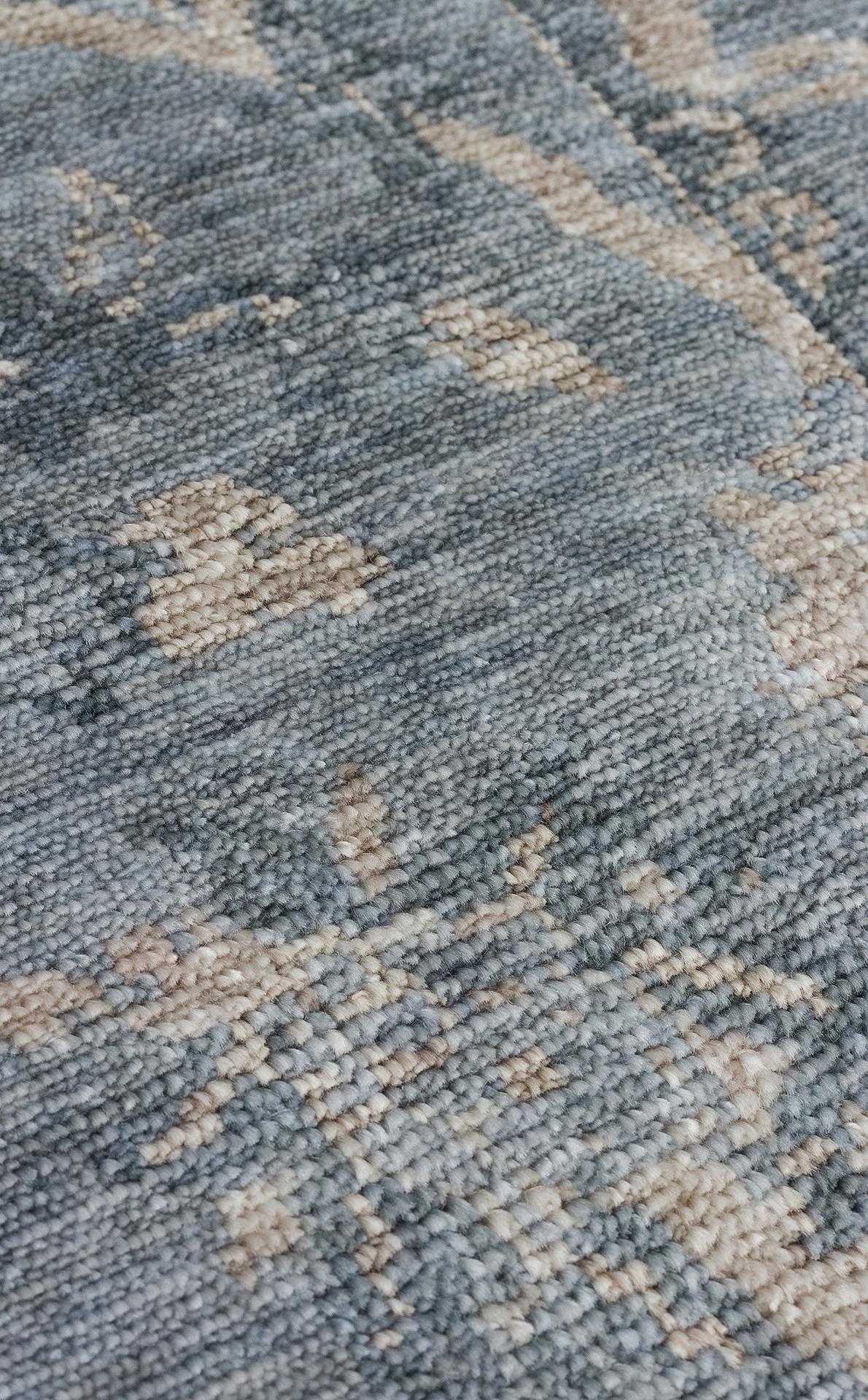 TAFTAN TF 07 SKY VIZON Pakistan Overdyed Tarzı Özel Hav Vermeyen ve El Emeği ile Özel Tezgahlarda Üretilen Uşak Halısı