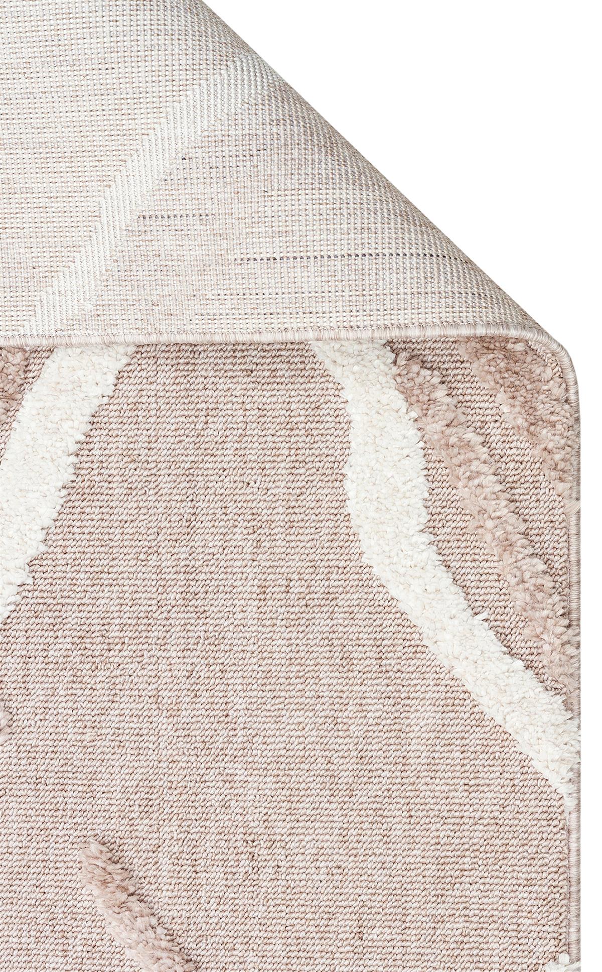 TERAZZO TRZ 03 BEIGE WHITE Hav Toz Vermez Yumuşak Dokulu Etnik Örgü Desenlere Sahip Modern İskindinav Halı