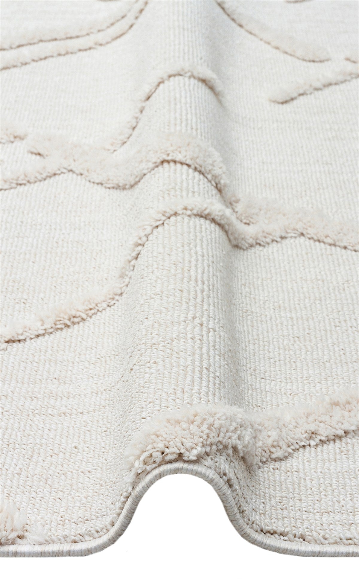 TERAZZO TRZ 03 WHITE Hav Toz Vermez Yumuşak Dokulu Etnik Örgü Desenlere Sahip Modern İskindinav Halı