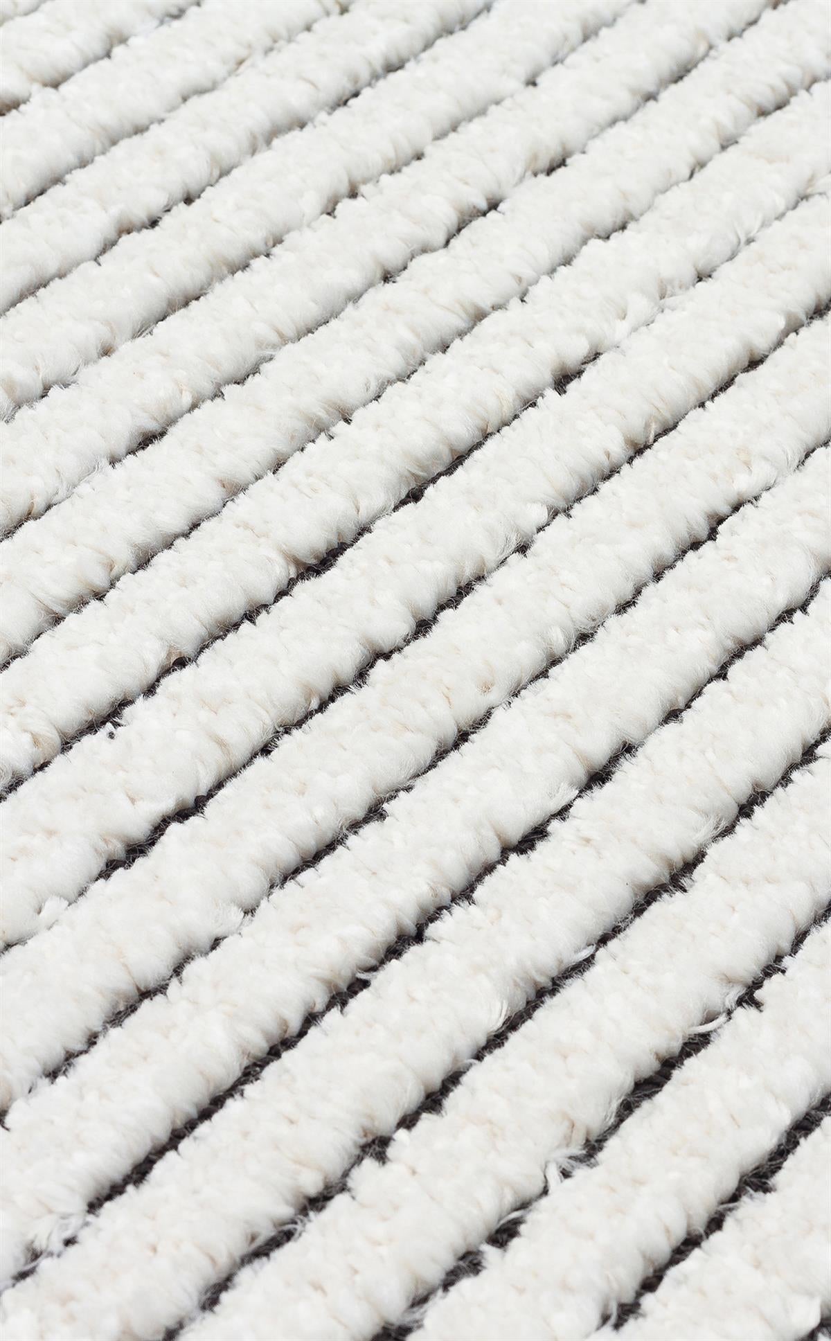 TERAZZO TRZ 07 WHITE BLACK Hav Toz Vermez Yumuşak Dokulu Etnik Örgü Desenlere Sahip Modern İskindinav Halı