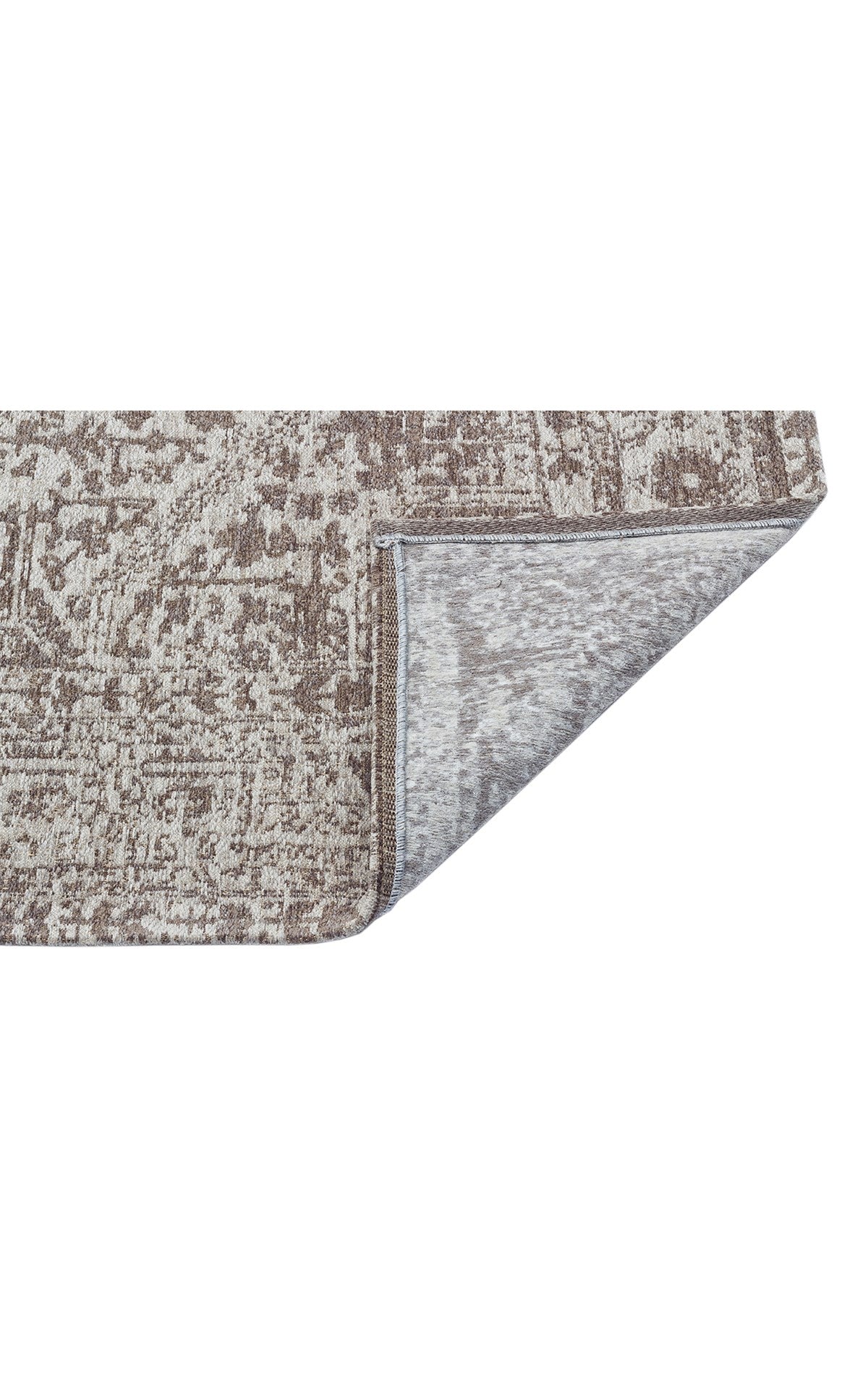TOLEDO TD 01 GREY Hav Toz Vermez Antibakteriyel Vintage Desenli Yıkanabilir İnce Dokuma Halı