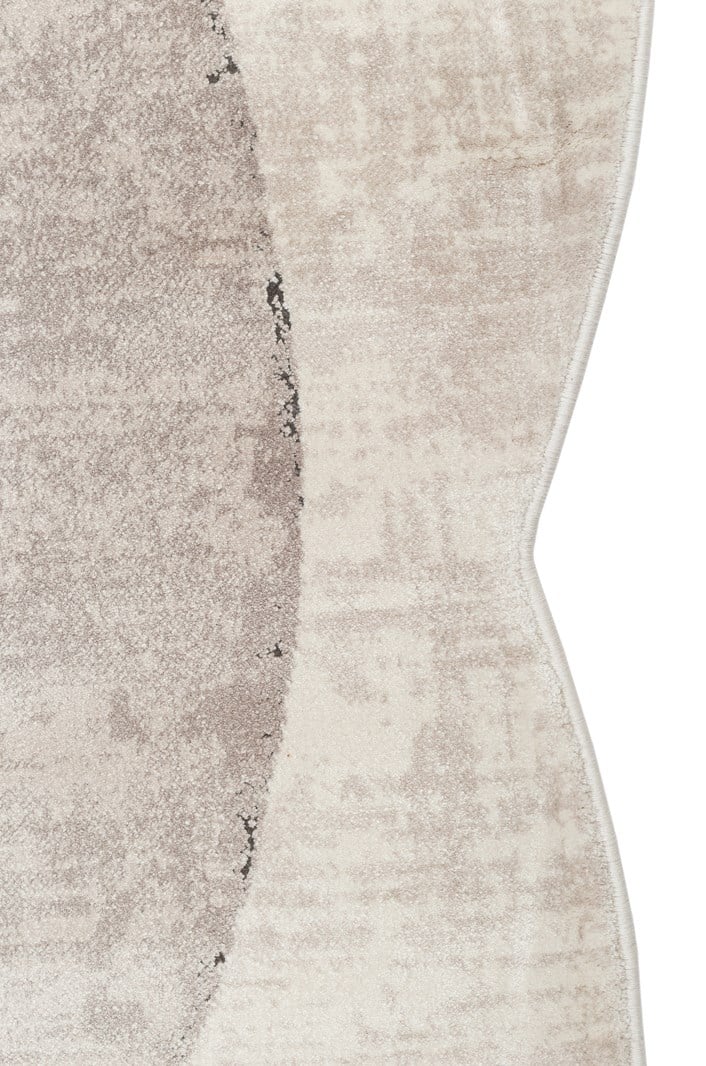 UTOPIA UTP 02 CREAM GREY Q Amorf Tasarımlı Modern Viskon Halı