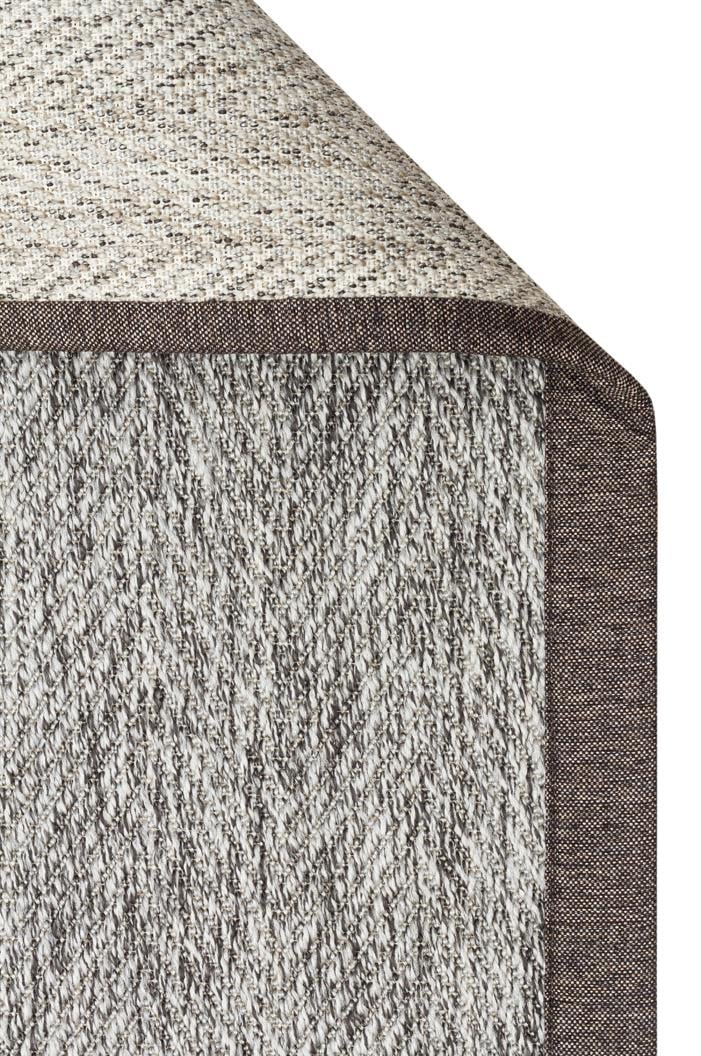VENTURA SISAL VNT 2704 GREY BRD DARK MIX İç ve Dış Mekan Kullanımına Uygun Hav Vermeyen Kolay Temizlenebilir Sisal Görünümlü Halı