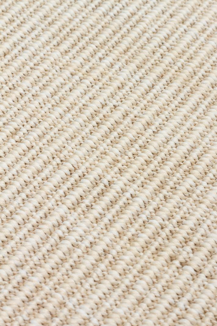 VENTURA SISAL VNT 2706 CREAM BRD BEIGE İç ve Dış Mekan Kullanımına Uygun Hav Vermeyen Kolay Temizlenebilir Sisal Görünümlü Halı