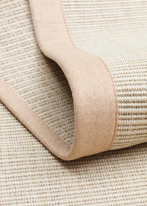 VENTURA SISAL VNT 2706 CREAM BRD BEIGE İç ve Dış Mekan Kullanımına Uygun Hav Vermeyen Kolay Temizlenebilir Sisal Görünümlü Halı