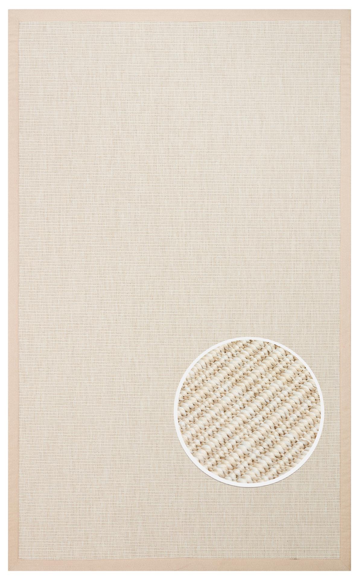 VENTURA SISAL VNT 2706 CREAM BRD BEIGE İç ve Dış Mekan Kullanımına Uygun Hav Vermeyen Kolay Temizlenebilir Sisal Görünümlü Halı