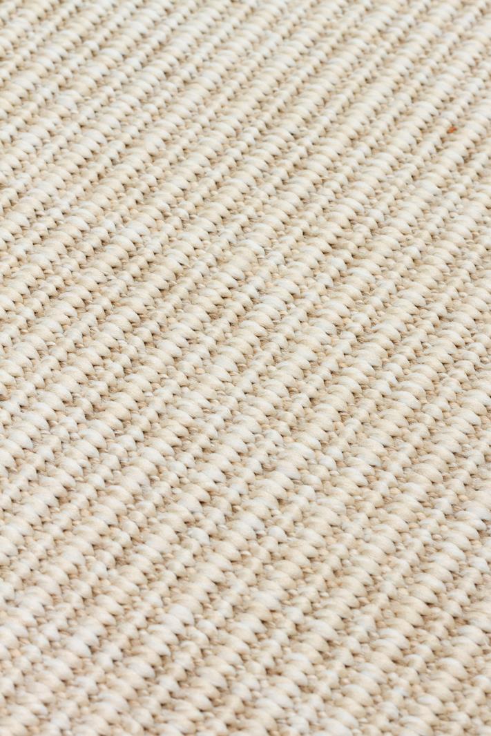 VENTURA SISAL VNT 2706 CREAM BRD GREY İç ve Dış Mekan Kullanımına Uygun Hav Vermeyen Kolay Temizlenebilir Sisal Görünümlü Halı