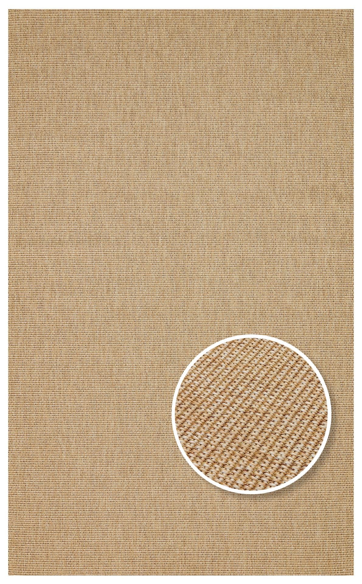 VENTURA SISAL VNT 2702 GOLD İç ve Dış Mekan Kullanımına Uygun Hav Vermeyen Kolay Temizlenebilir Sisal Görünümlü Halı