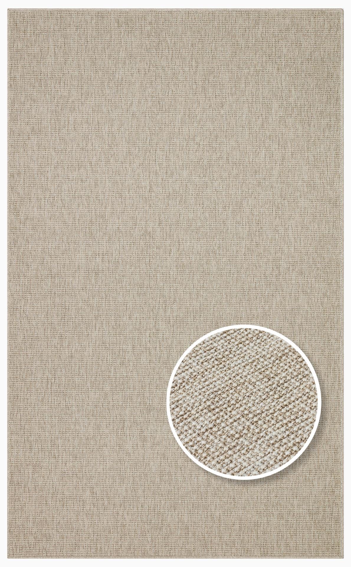 VENTURA SISAL VNT 2703 L.BEIGE İç ve Dış Mekan Kullanımına Uygun Hav Vermeyen Kolay Temizlenebilir Sisal Görünümlü Halı