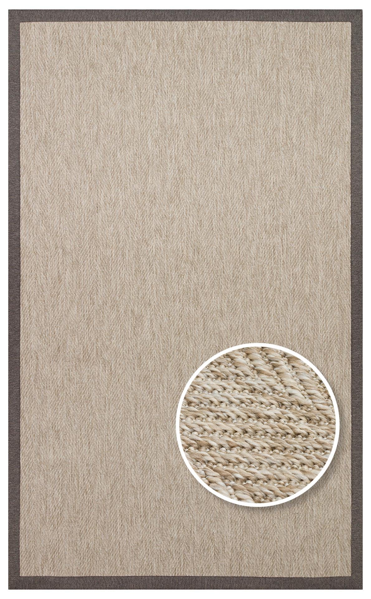 VENTURA SISAL VNT 2704 L.BEIGE BRD DARK MIX İç ve Dış Mekan Kullanımına Uygun Hav Vermeyen Kolay Temizlenebilir Sisal Görünümlü Halı