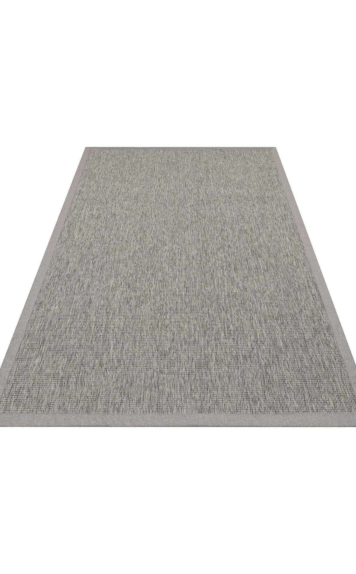VENTURA SISAL VNT 2705 GREY BRD GREY İç ve Dış Mekan Kullanımına Uygun Hav Vermeyen Kolay Temizlenebilir Sisal Görünümlü Halı