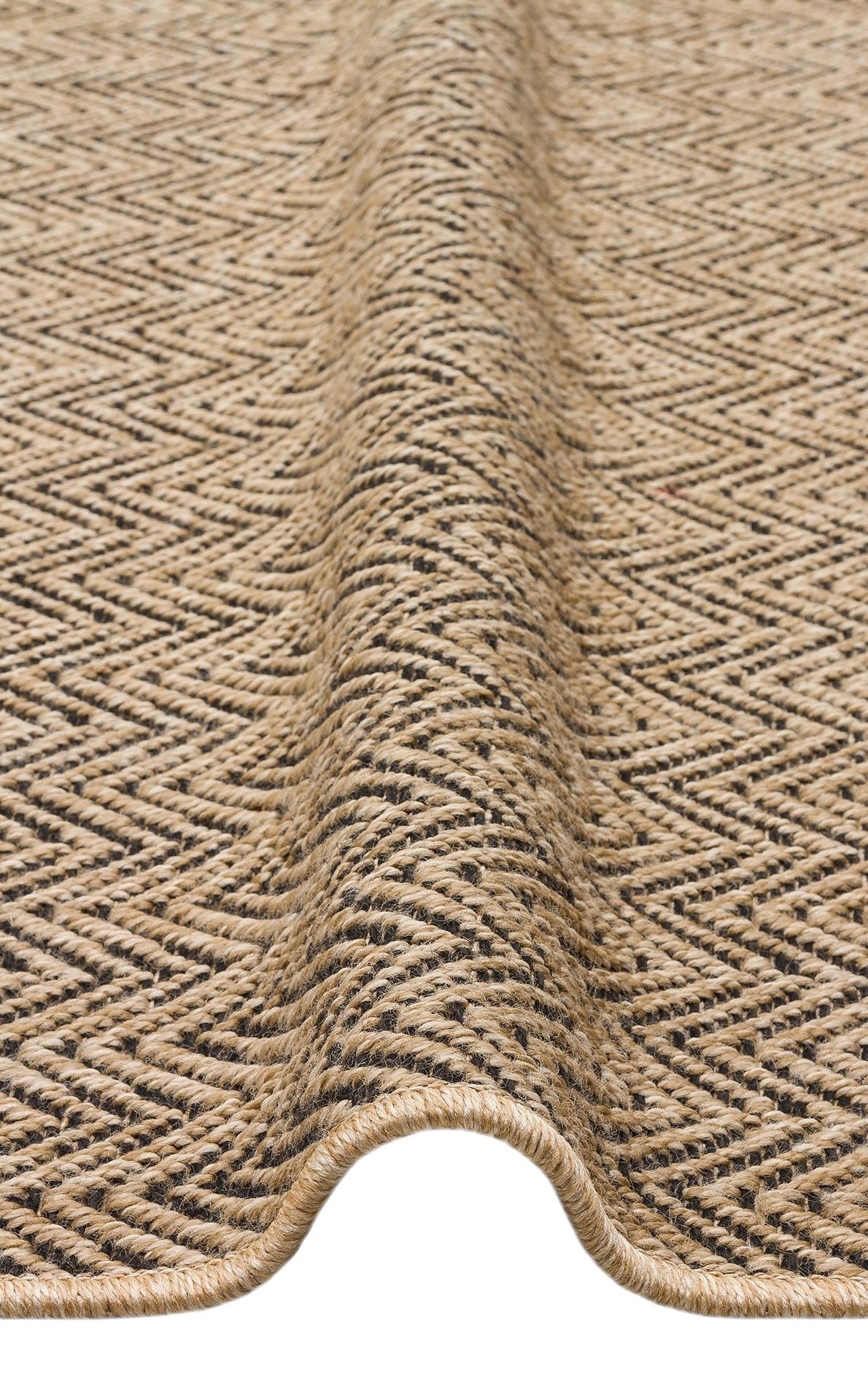 VENTURA XW VNT 02 NATURAL BLACK XW İç ve Dış Mekan Kullanımına Uygun Hav Vermeyen Kolay Temizlenebilir Sisal Görünümlü Halı