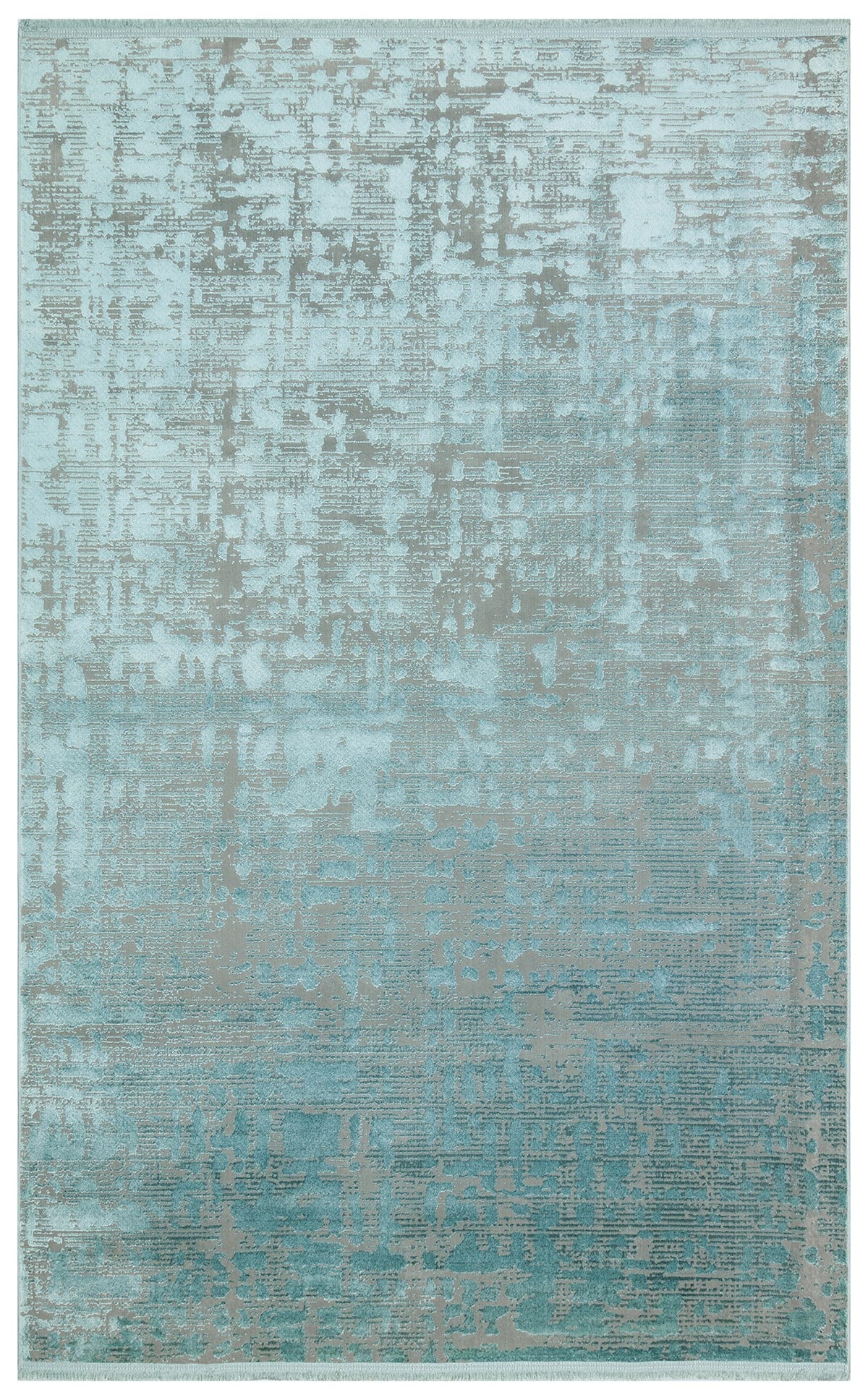 VERONA DYED VRD 03 AQUA Overdyed Kolay Kullanımlı Yumuşak İpeksi Tuşeli Yüksek Alçak Oymalı Modern İnce Makine Halısı
