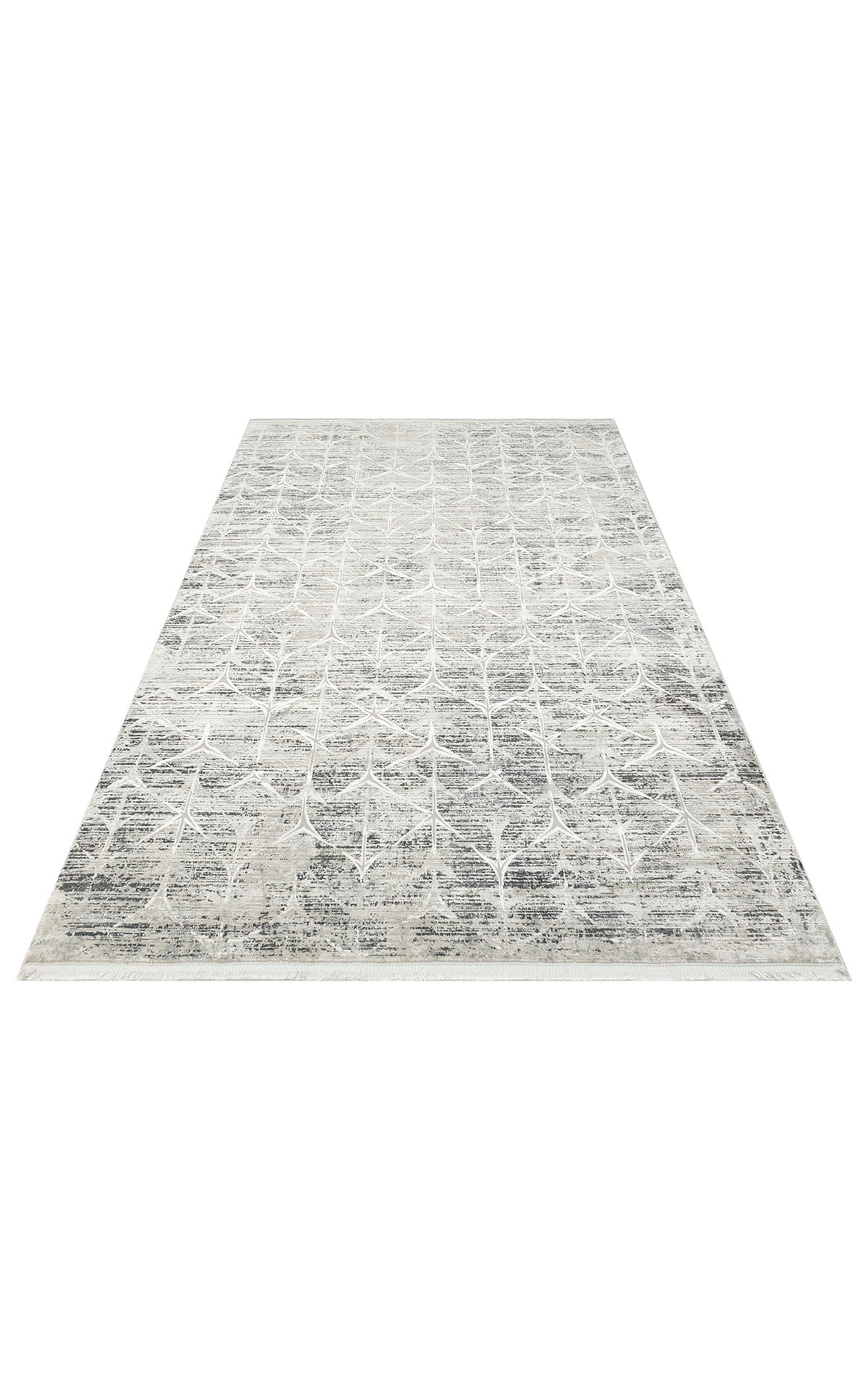 VERONA DYED VRD 06 GREY NATURAL Overdyed Yumuşak İpeksi Tuşeli Yüksek Alçak Oymalı Modern İnce Makine Halısı