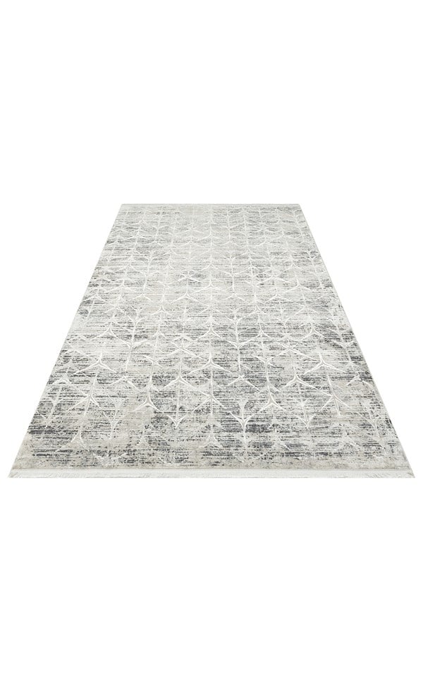 VERONA DYED VRD 06 GREY NATURAL Overdyed Yumuşak İpeksi Tuşeli Yüksek Alçak Oymalı Modern İnce Makine Halısı