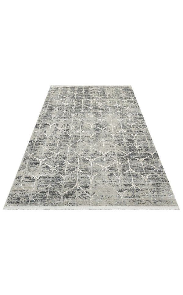 VERONA DYED VRD 06 GREY NATURAL Overdyed Yumuşak İpeksi Tuşeli Yüksek Alçak Oymalı Modern İnce Makine Halısı