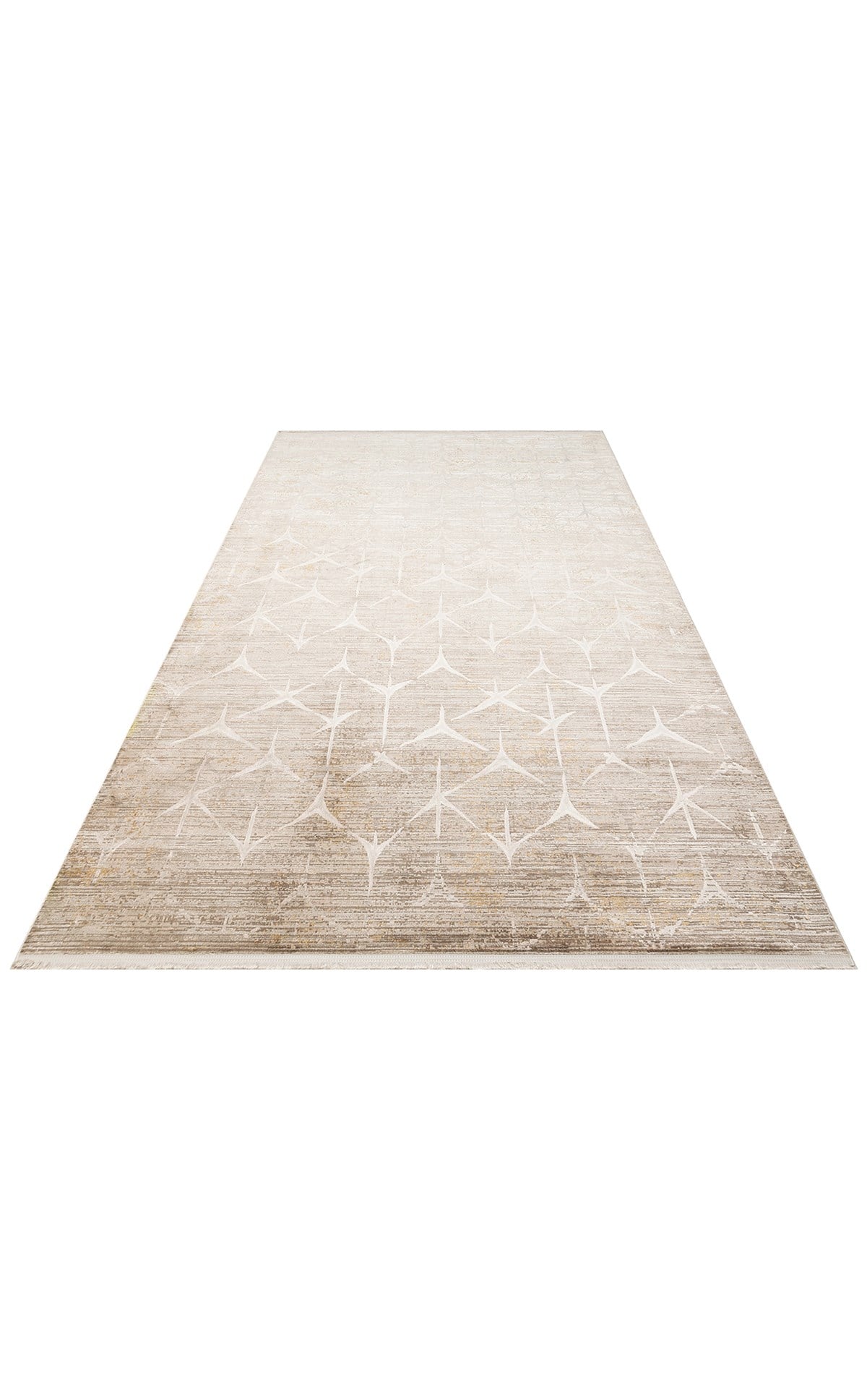 VERONA DYED VRD 06 LATTE BEIGE Overdyed Yumuşak İpeksi Tuşeli Yüksek Alçak Oymalı Modern İnce Makine Halısı