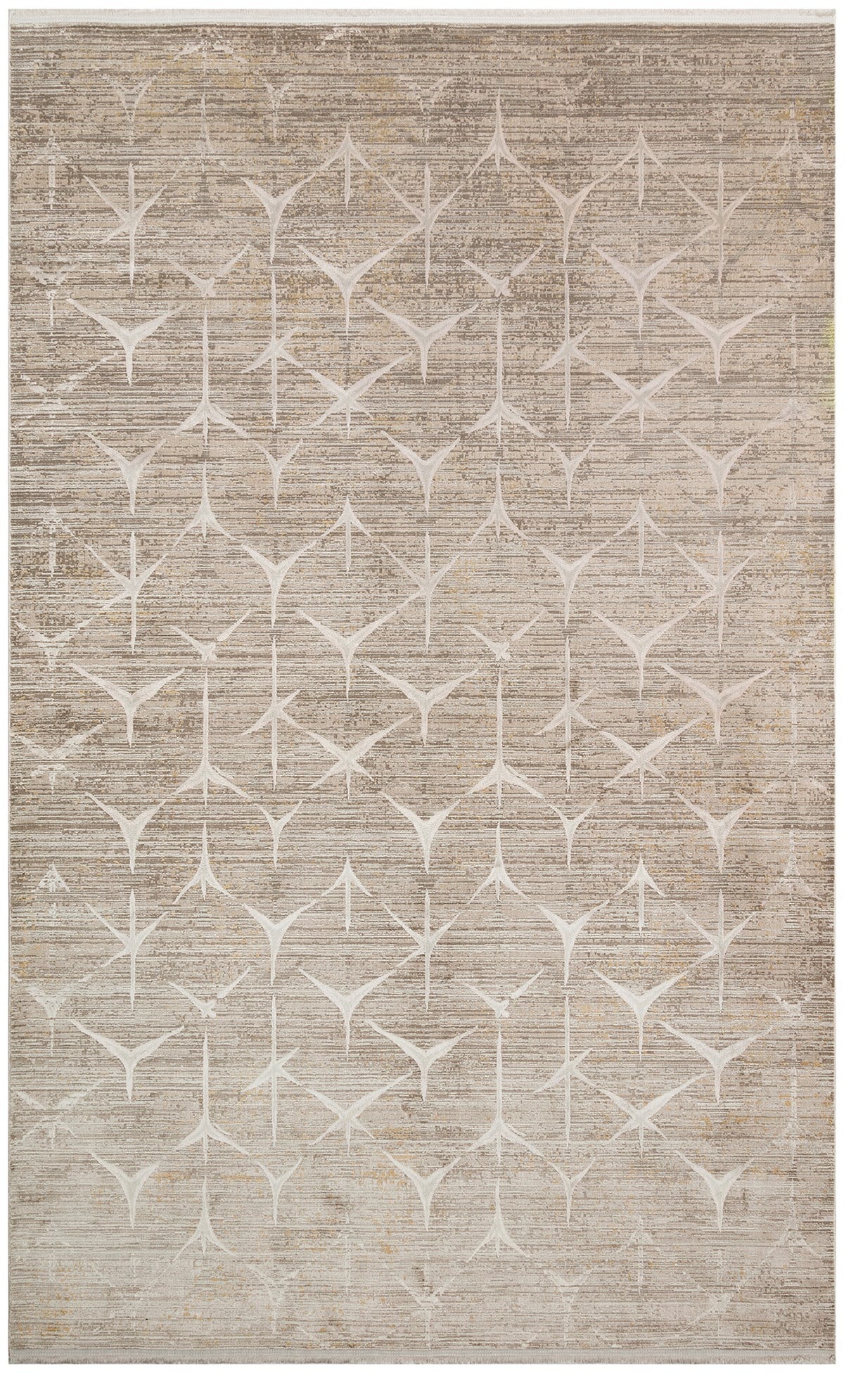 VERONA DYED VRD 06 LATTE BEIGE Overdyed Yumuşak İpeksi Tuşeli Yüksek Alçak Oymalı Modern İnce Makine Halısı