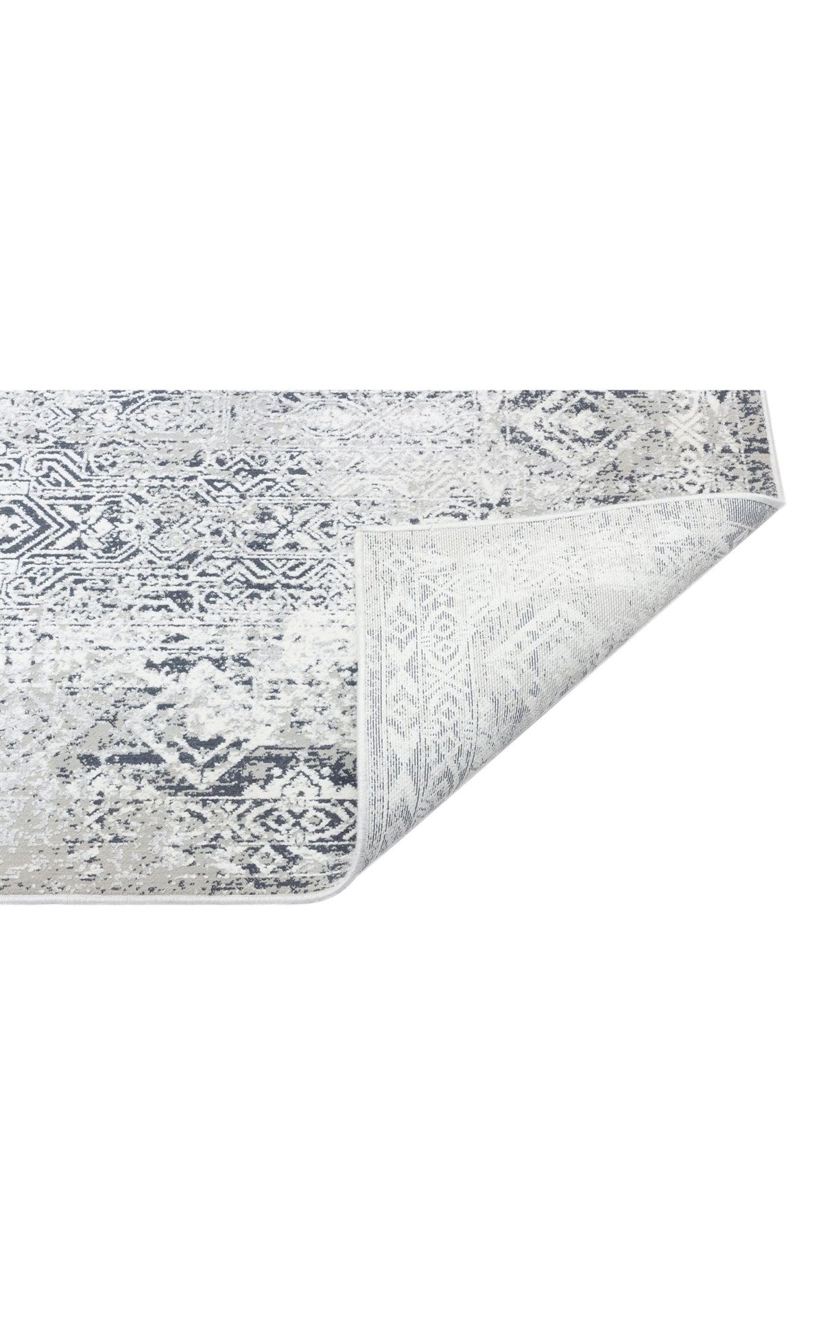 VERONA VR 08 GREY BLACK XW Yumuşak İpeksi Tuşeli Yüksek Alçak Oymalı Modern İnce Makine Halısı