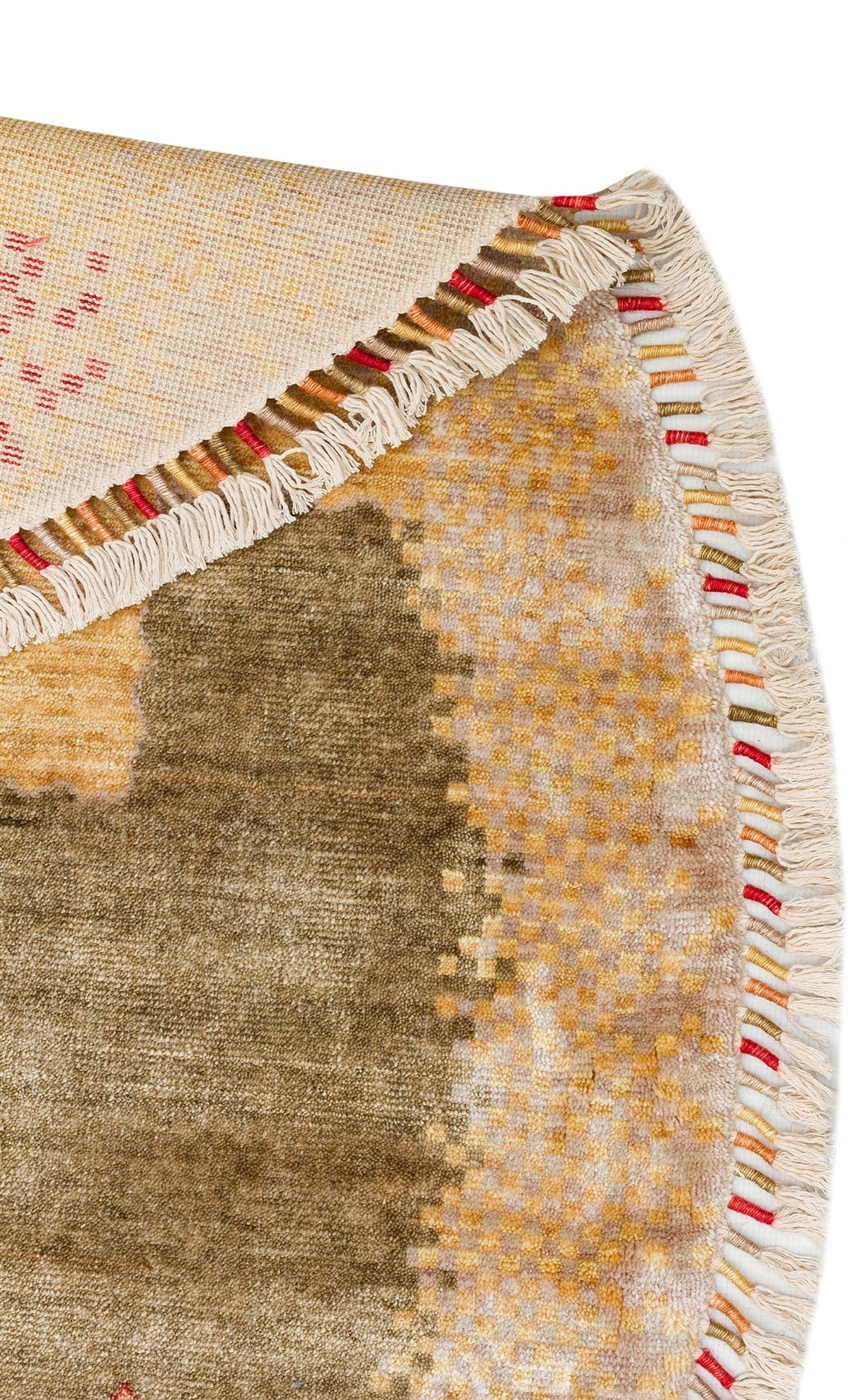 ZARA ZR 07 BEIGE AUTUMN Q Otantik Desenli Özel Hav Vermeyen ve Kolay Temizlenebilir Tensel Kullanılarak El Emeği ile Özel Tezgahlarda Üretilen Modern Uşak Halısı