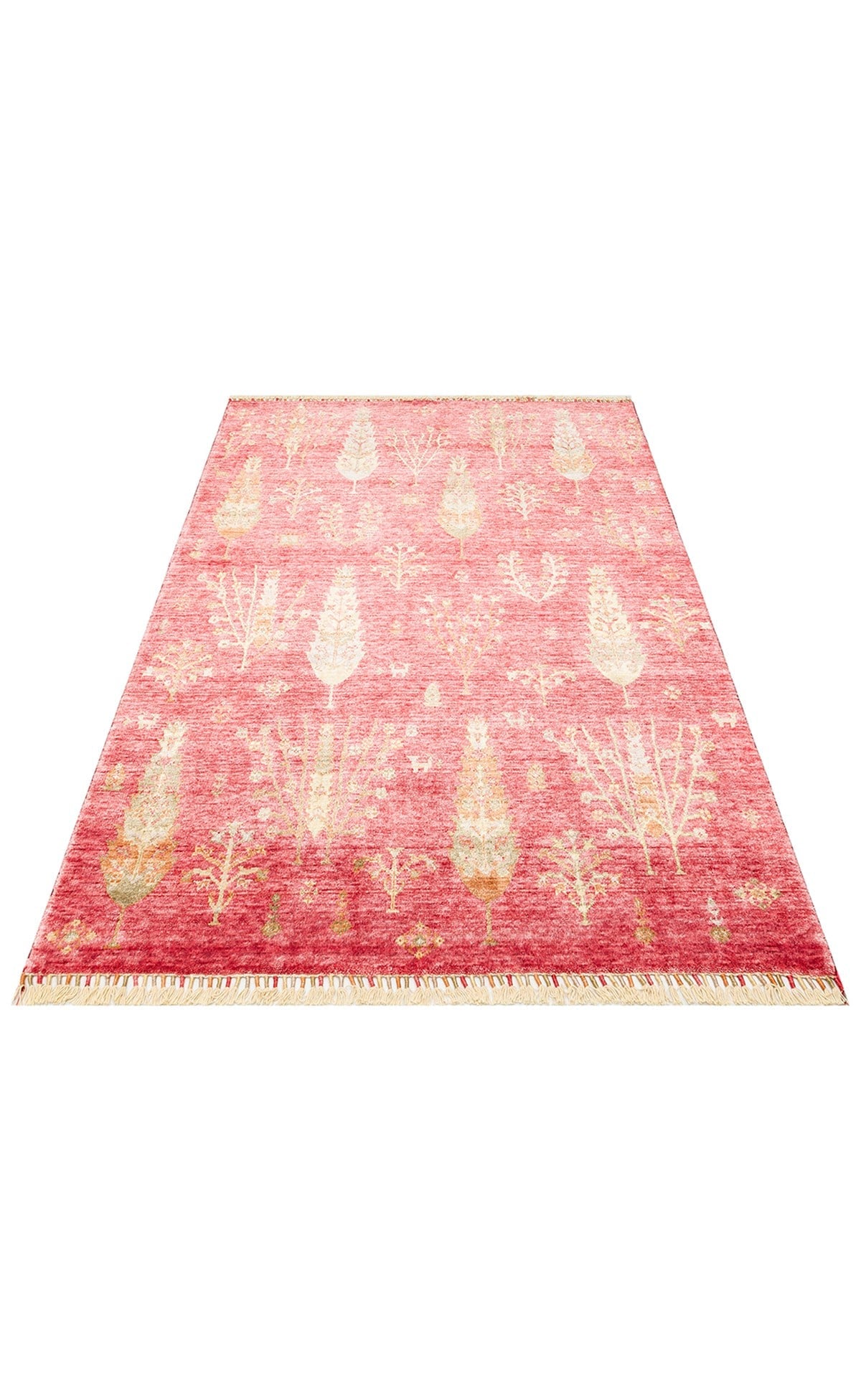 ZARA ZR 08 RED AUTUMN Otantik Desenli Özel Hav Vermeyen ve Kolay Temizlenebilir Tensel Kullanılarak El Emeği ile Özel Tezgahlarda Üretilen Modern Uşak Halısı