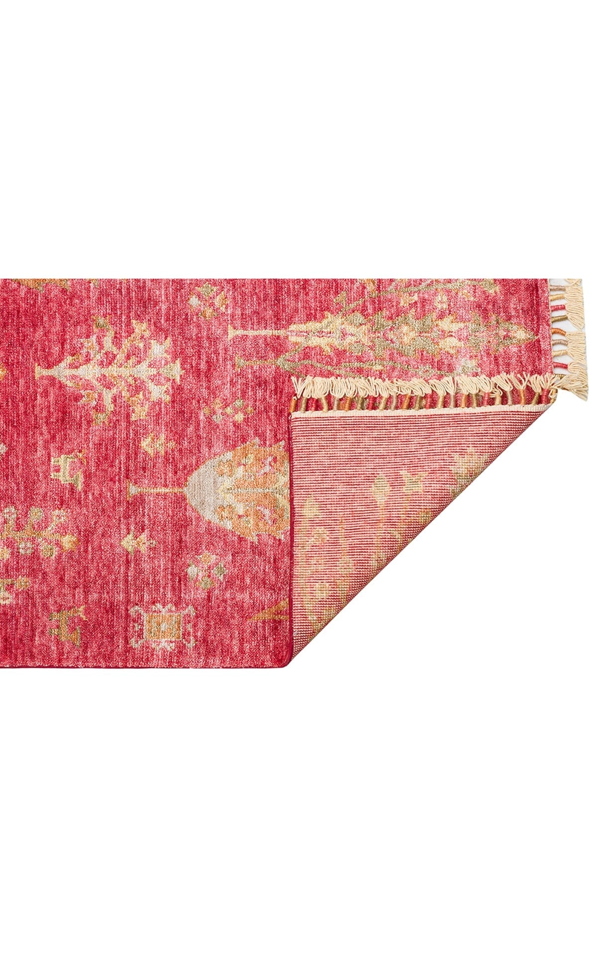 ZARA ZR 08 RED AUTUMN Otantik Desenli Özel Hav Vermeyen ve Kolay Temizlenebilir Tensel Kullanılarak El Emeği ile Özel Tezgahlarda Üretilen Modern Uşak Halısı