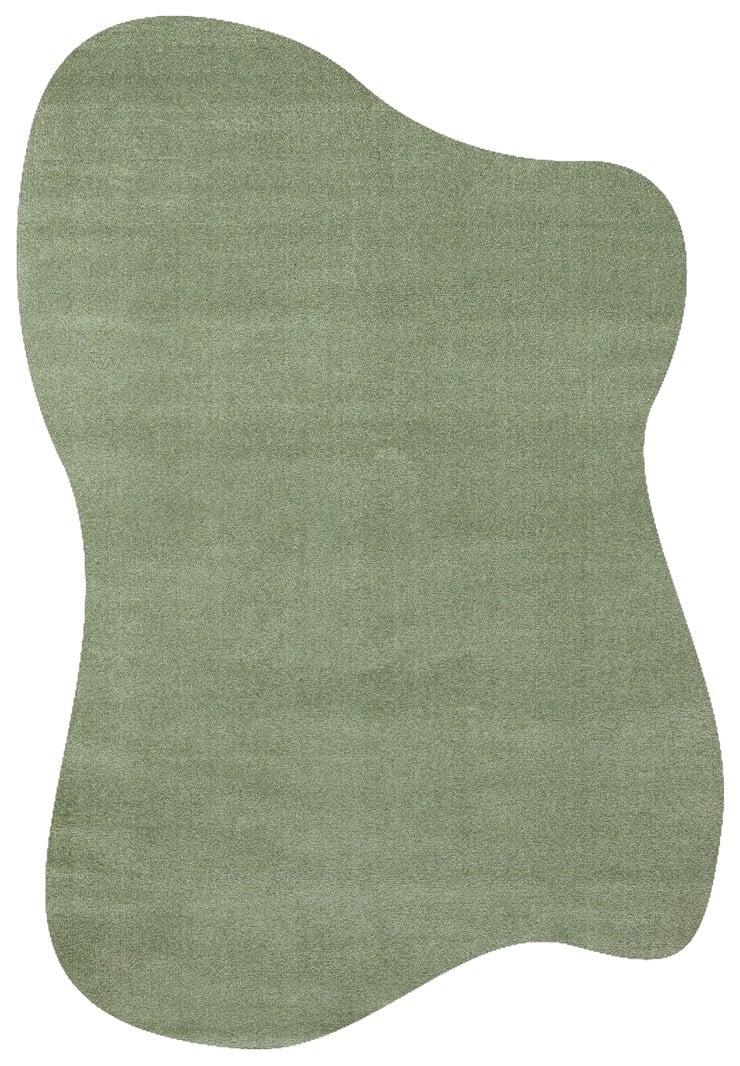 ZEN AMORF 01 GREEN Hav Toz Vermez Yumuşak Tuşeli Zarif Makine Halısı