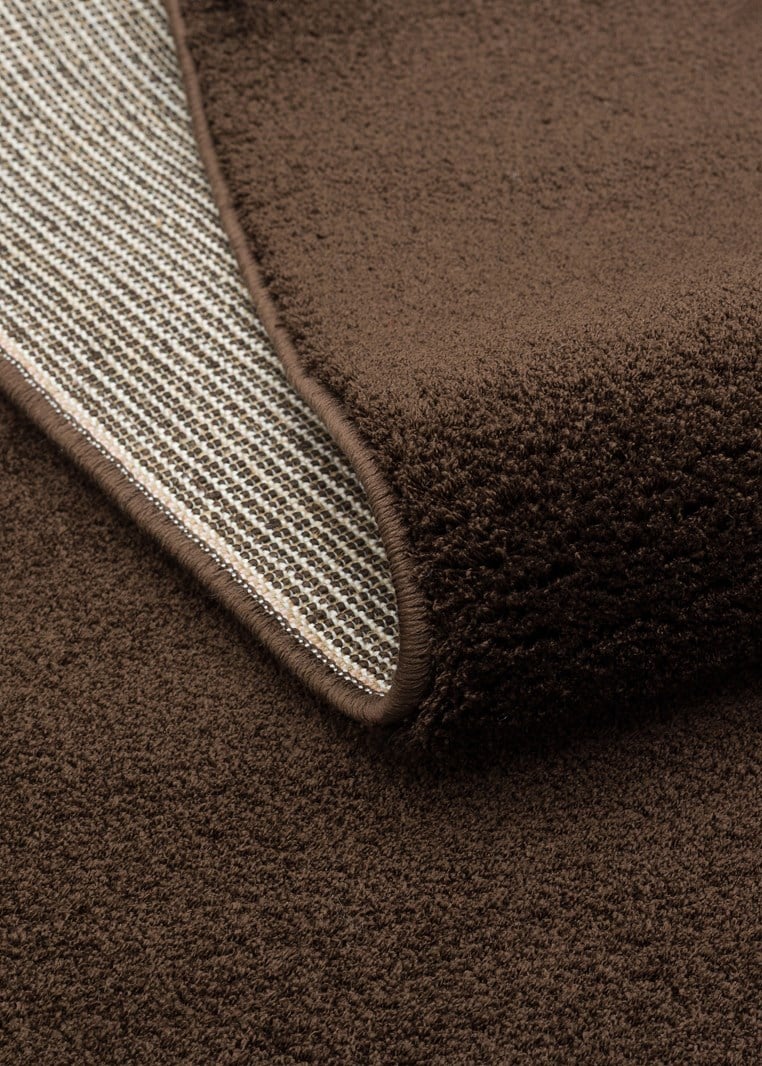 ZEN AMORF 02 BROWN Hav Toz Vermez Yumuşak Tuşeli Zarif Makine Halısı