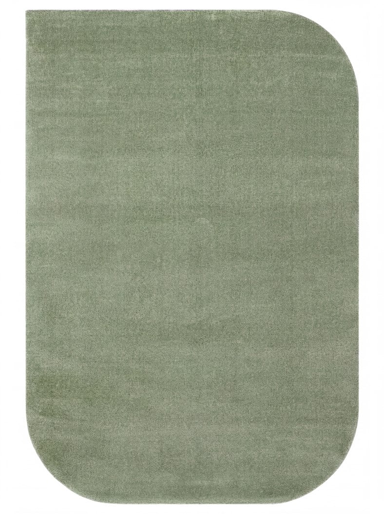 ZEN AMORF 05 GREEN Hav Toz Vermez Yumuşak Tuşeli Zarif Makine Halısı