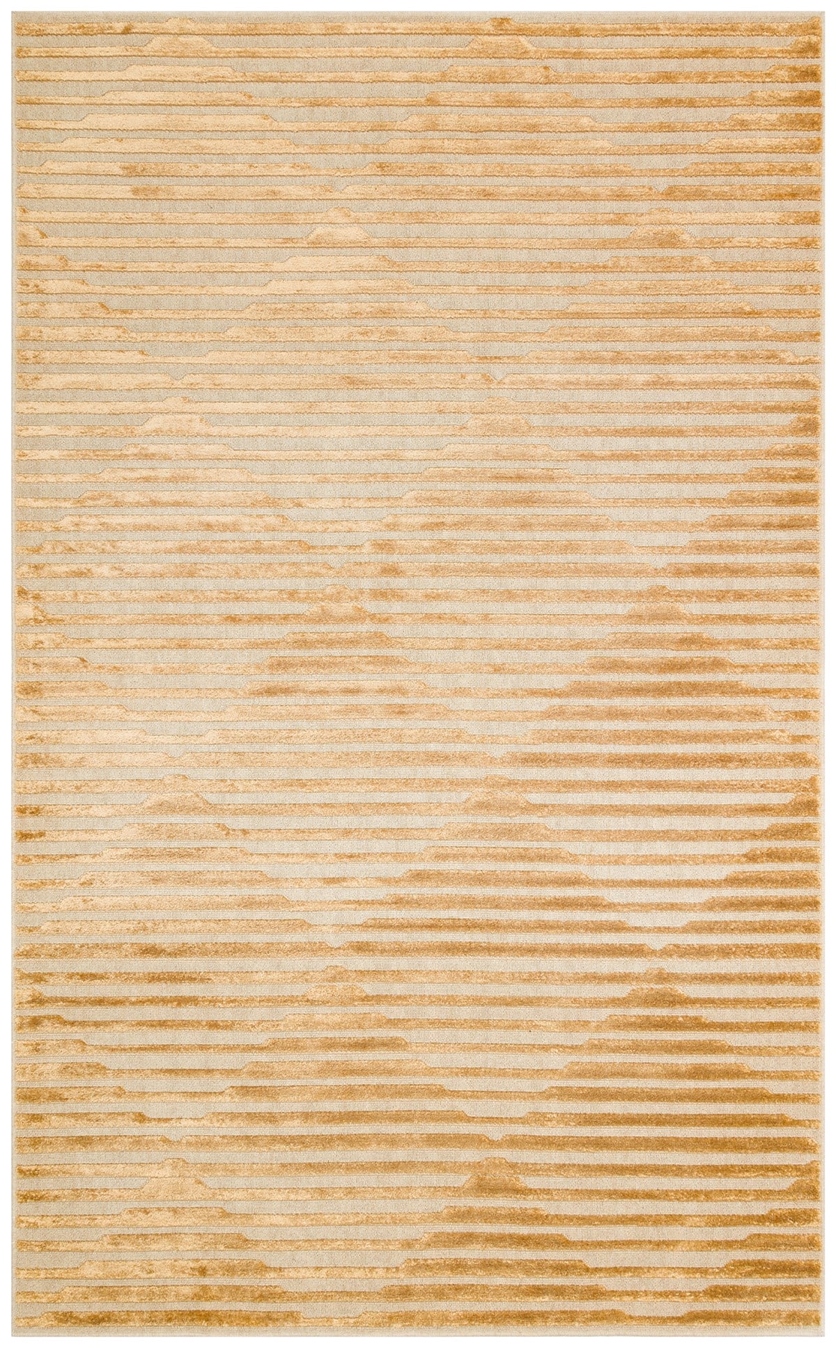 ZENITH DYED ZNT 02 ANTIK GOLD DYED Yüksek Alçak Dokulu Naturel Yün ve Viskon Modern Dokuma Halı