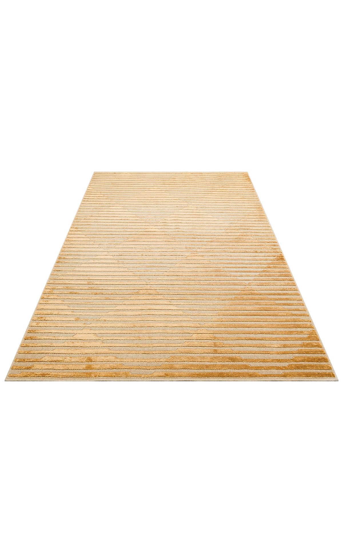 ZENITH DYED ZNT 02 ANTIK GOLD DYED Yüksek Alçak Dokulu Naturel Yün ve Viskon Modern Dokuma Halı