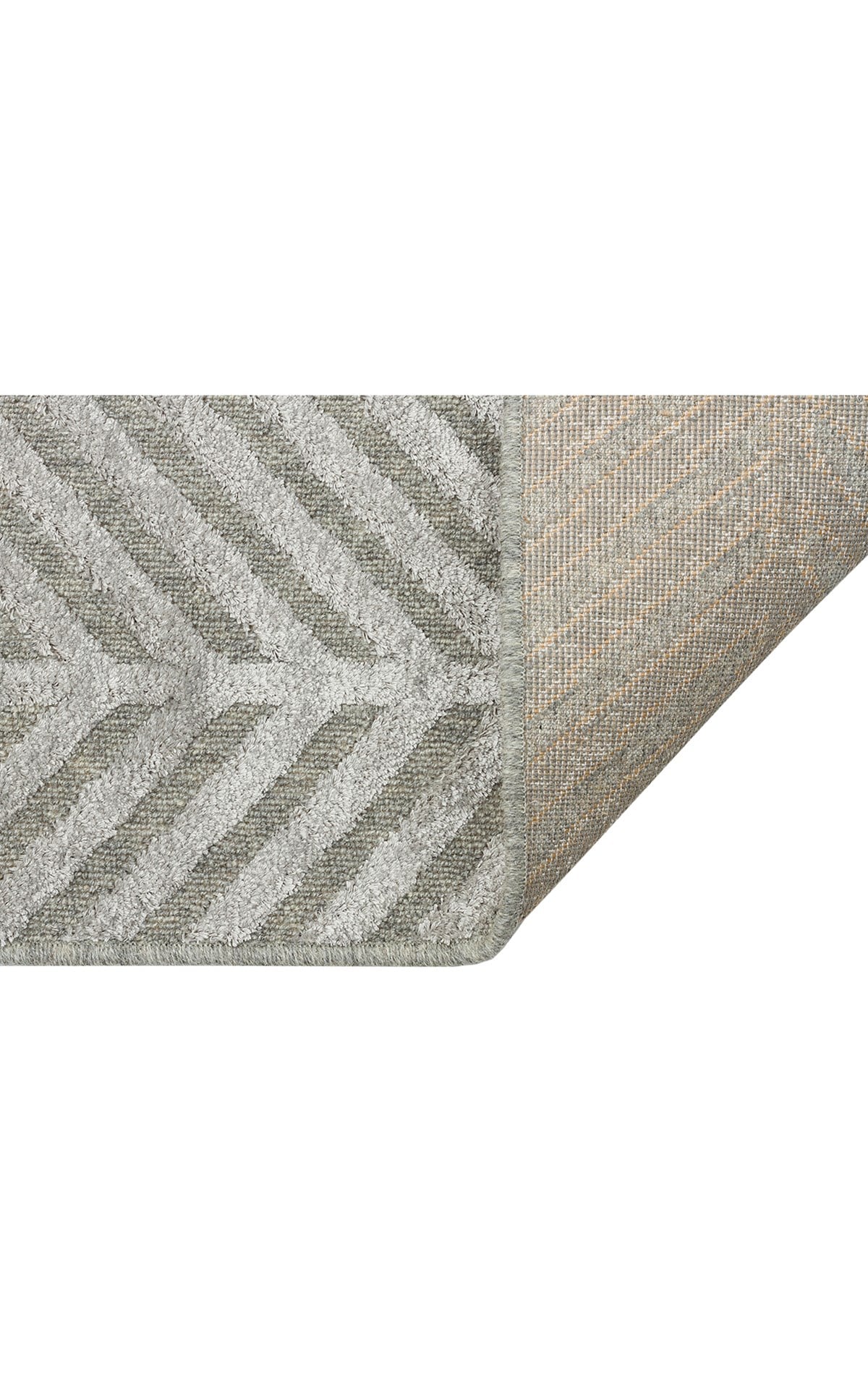 ZENITH ZNT 04 GREY Yüksek Alçak Dokulu Naturel Yün ve Viskon Modern Dokuma Halı