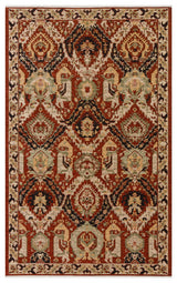 ANADOLU KILIM AND 11 MULTY  Geleneksel Anadolu Motifli Yıkanabilir Kaymaz Tabanlı Şönil Dokuma Halı