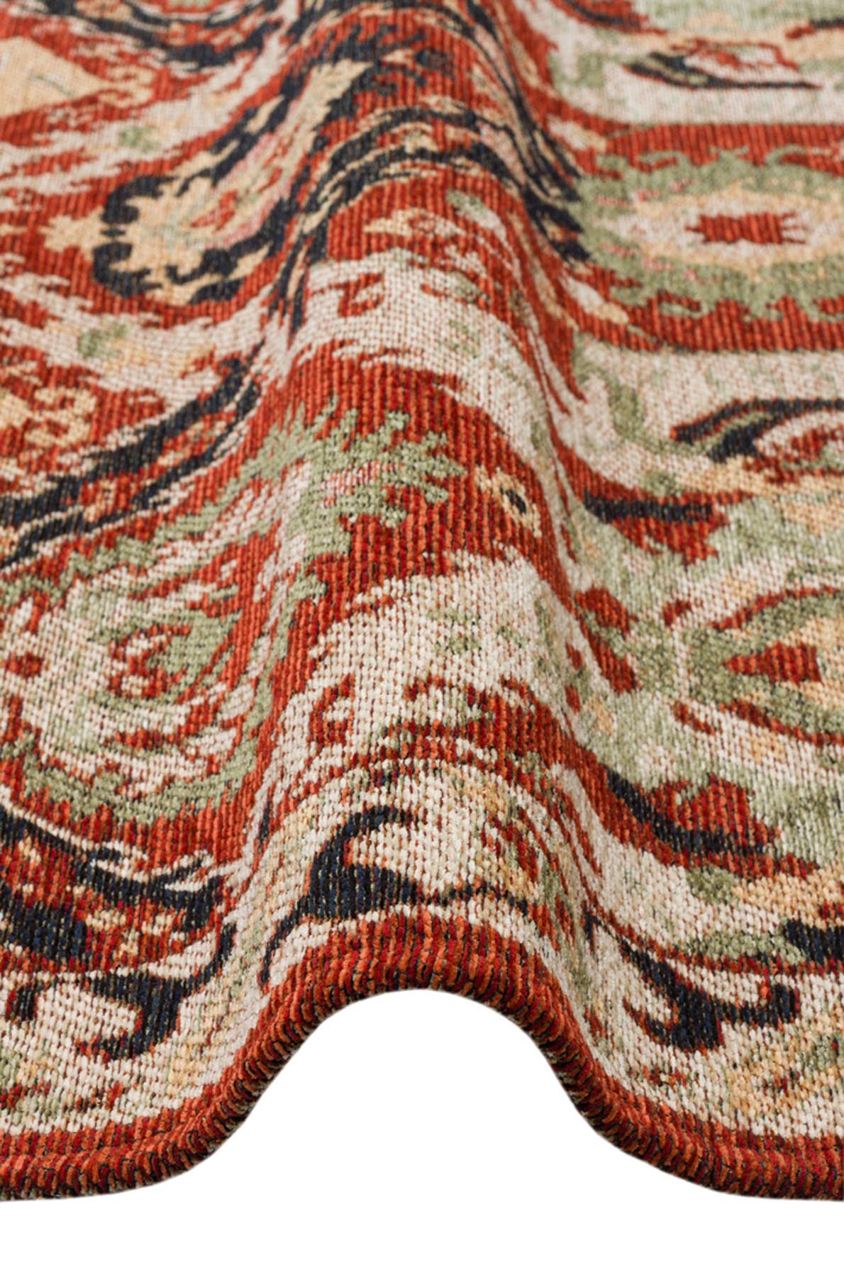 ANADOLU KILIM AND 11 MULTY  Geleneksel Anadolu Motifli Yıkanabilir Kaymaz Tabanlı Şönil Dokuma Halı