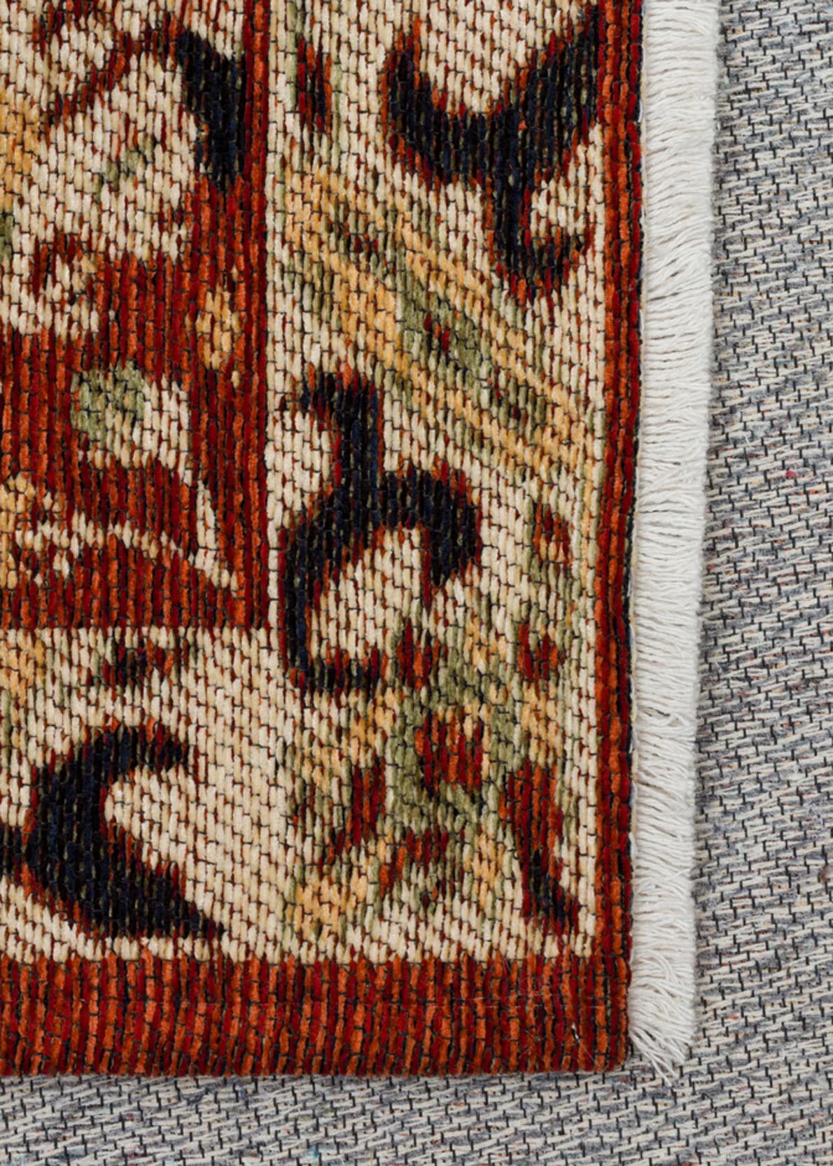 ANADOLU KILIM AND 11 MULTY  Geleneksel Anadolu Motifli Yıkanabilir Kaymaz Tabanlı Şönil Dokuma Halı