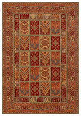 ANADOLU KILIM AND 12 MULTY  Geleneksel Anadolu Motifli Yıkanabilir Kaymaz Tabanlı Şönil Dokuma Halı