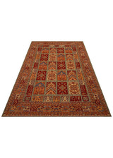 ANADOLU KILIM AND 12 MULTY  Geleneksel Anadolu Motifli Yıkanabilir Kaymaz Tabanlı Şönil Dokuma Halı
