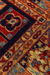 ANADOLU KILIM AND 12 NAVY MULTY  Geleneksel Anadolu Motifli Yıkanabilir Kaymaz Tabanlı Şönil Dokuma Halı