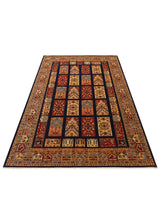 ANADOLU KILIM AND 12 NAVY MULTY  Geleneksel Anadolu Motifli Yıkanabilir Kaymaz Tabanlı Şönil Dokuma Halı
