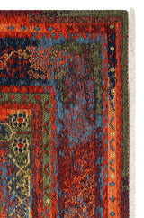 ANADOLU KILIM AND 13 MULTY  Geleneksel Anadolu Motifli Yıkanabilir Kaymaz Tabanlı Şönil Dokuma Halı