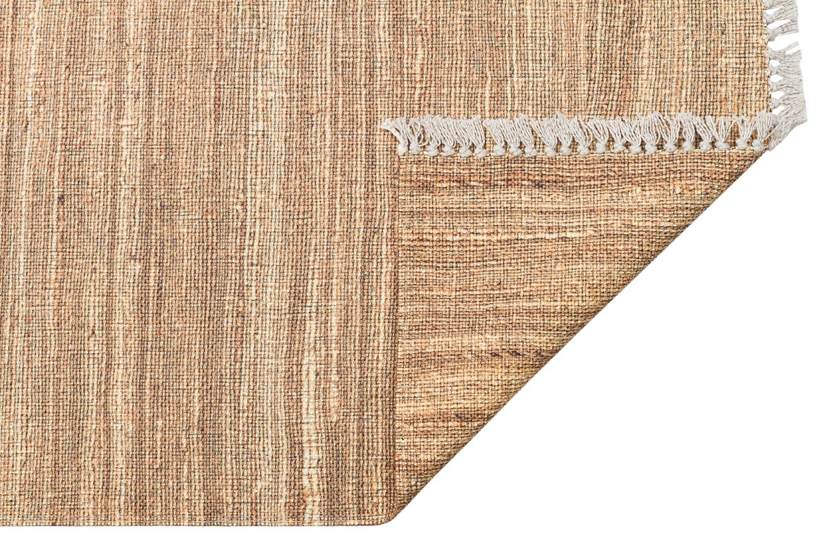 ASOS AS 01 NATURAL  Jüt Hasır Görünümlü Hav Toz Vermez Çift Taraflı Yıkanabilir Kilim
