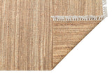 ASOS AS 01 NATURAL  Jüt Hasır Görünümlü Hav Toz Vermez Çift Taraflı Yıkanabilir Kilim