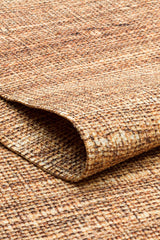 ASOS AS 01 NATURAL  Jüt Hasır Görünümlü Hav Toz Vermez Çift Taraflı Yıkanabilir Kilim