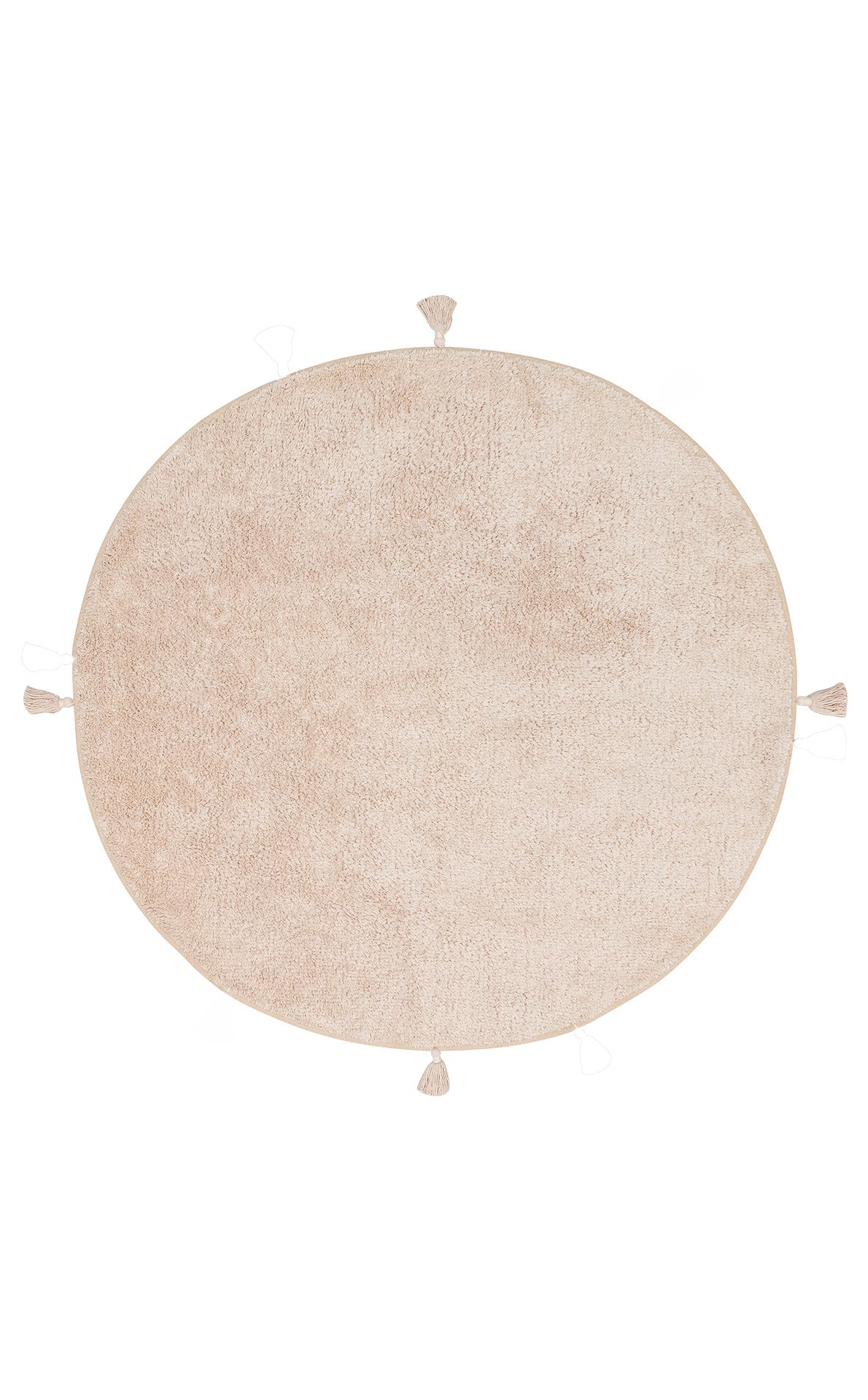 COTTON BOON CBN PLAIN BEIGE Q  Yıkanabilir Kaymaz Tabanlı Naturel Pamuk Bebek Halısı