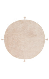 COTTON BOON CBN PLAIN BEIGE Q  Yıkanabilir Kaymaz Tabanlı Naturel Pamuk Bebek Halısı