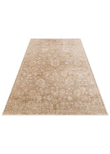 AJMER JM 01 BEIGE  Özel Yumuşak Tuşeli Tonsürton Vintage Makine Halısı