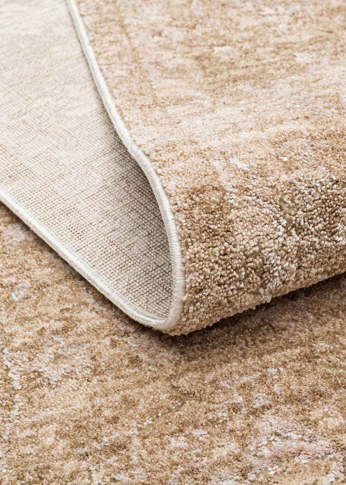 AJMER JM 01 BEIGE  Özel Yumuşak Tuşeli Tonsürton Vintage Makine Halısı
