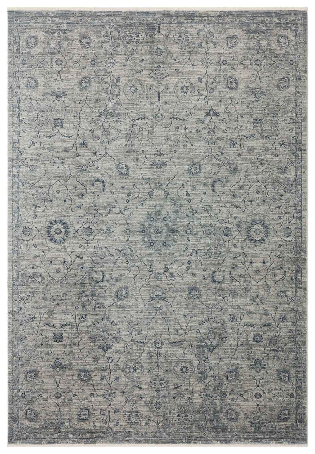 AJMER JM 01 BLUE  Özel Yumuşak Tuşeli Tonsürton Vintage Makine Halısı